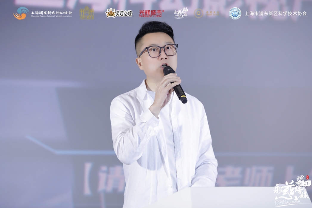 中國民營文化產(chǎn)業(yè)商會副會長戴曉軍致開幕辭。